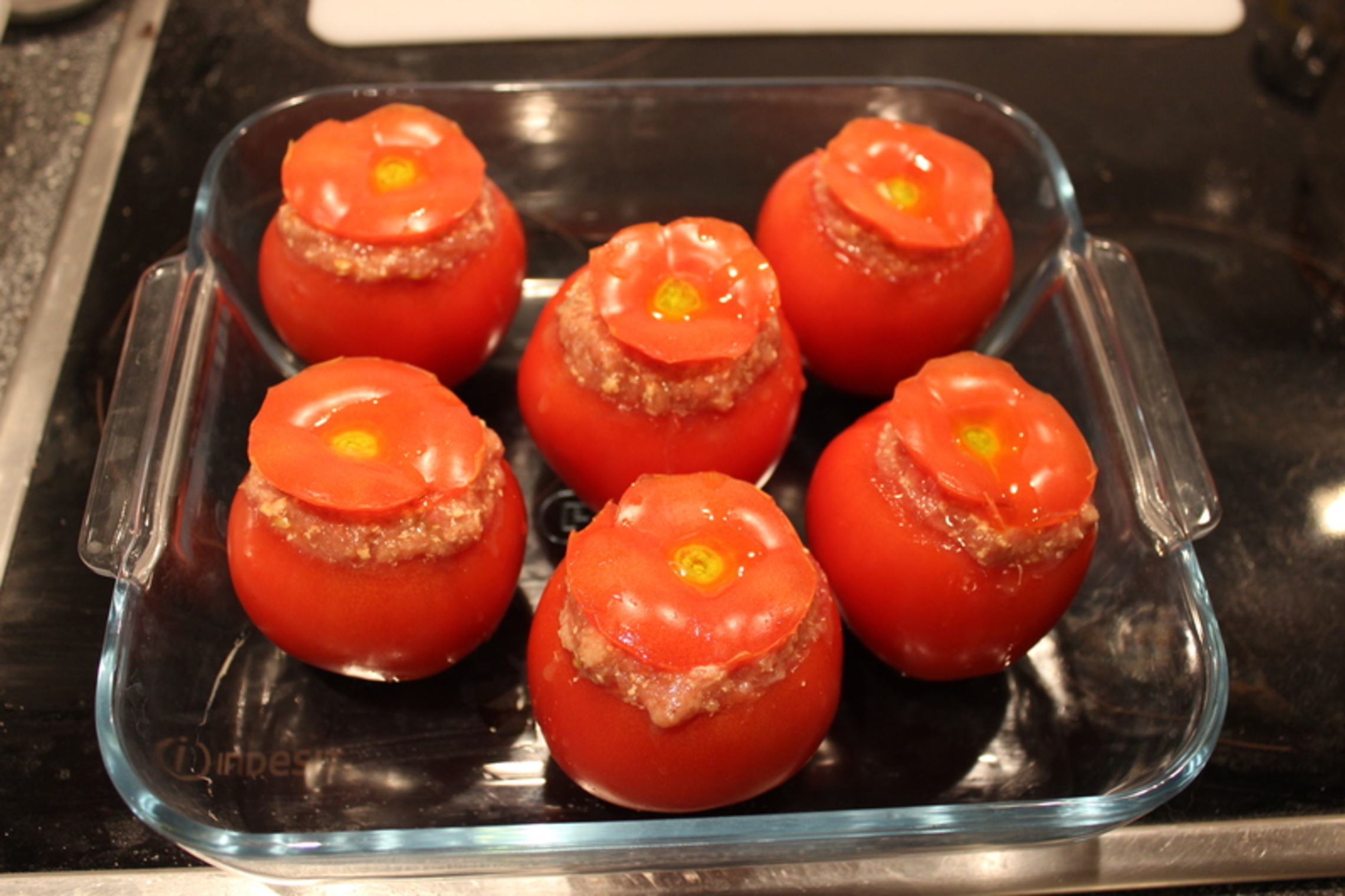 Finished stuffed tomatoes